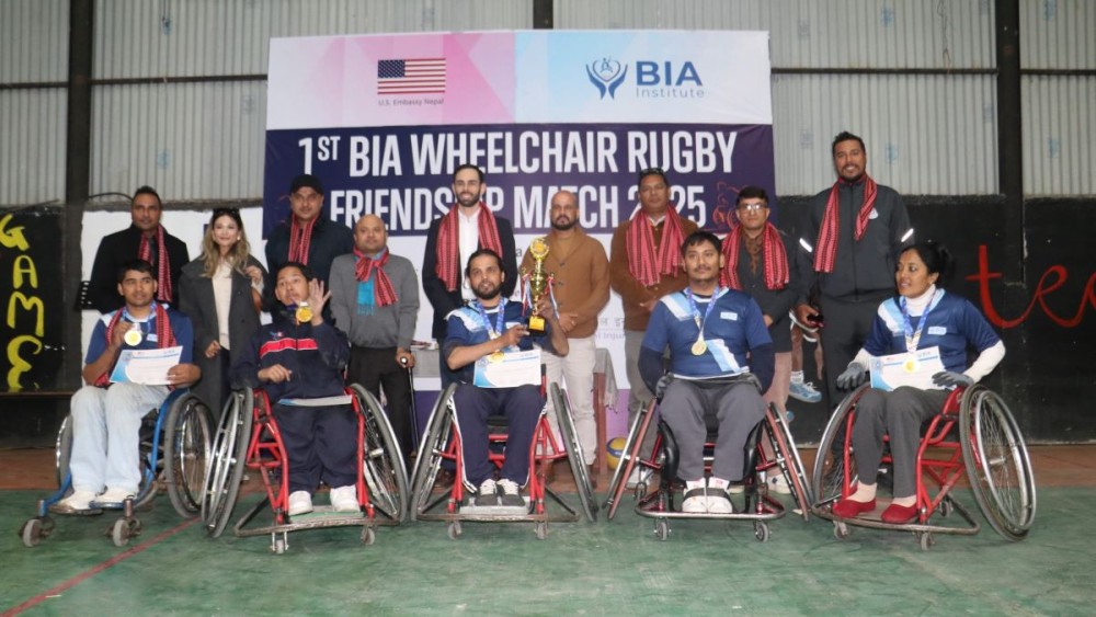 ह्विलचेयर रग्बीमा बिआइए इन्स्टिच्युट विजयी