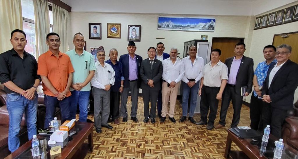 खेलकुद मन्त्री र एनओसी तदर्थ समितिको छलफल