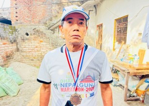 नेपालगन्जका मंगले तामाङ वर्ल्ड म्याराथनको बरियतामा