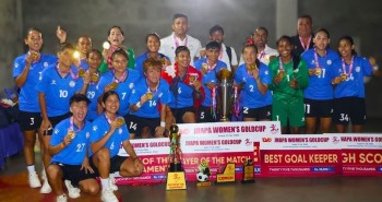 नेपाल पुलिस क्लबलाई झापा महिला गोल्डकपको उपाधि