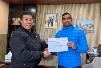 राजन अन्तर्राष्ट्रिय लेभल वान प्रशिक्षक