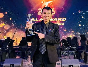 कविराजलाई विश्व तेक्वान्दोको उत्कृष्ट पारा प्रशिक्षक अवार्ड