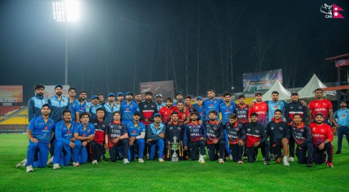 युएईविरुद्ध नेपालको ८ विकेटको सहज जित, सिरिज बराबरी